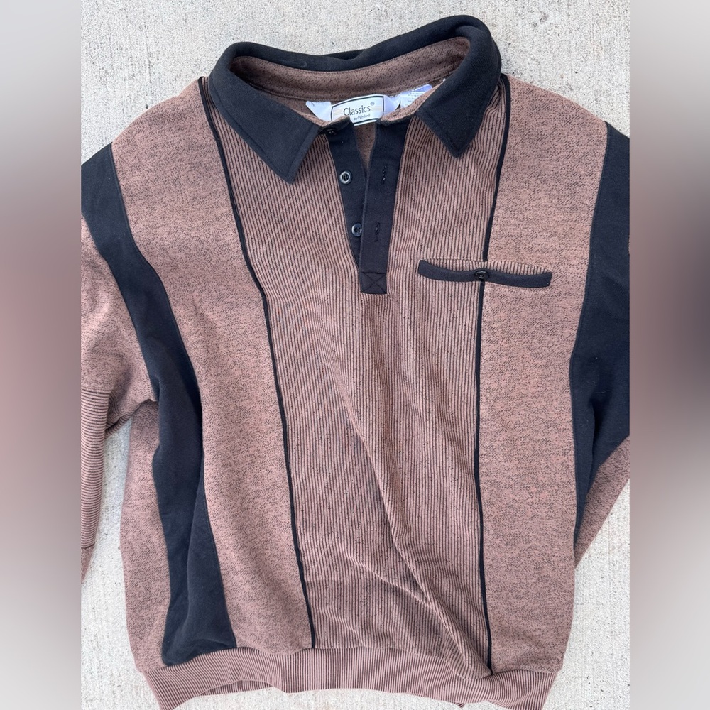 Classics by Palmland Pullover XL Striped Colorblock Streetwear 90s Y2K Sweater - Picture 3 of 7